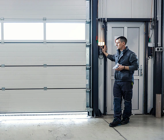 Sections we fix in electric garage doors in New Braunfels